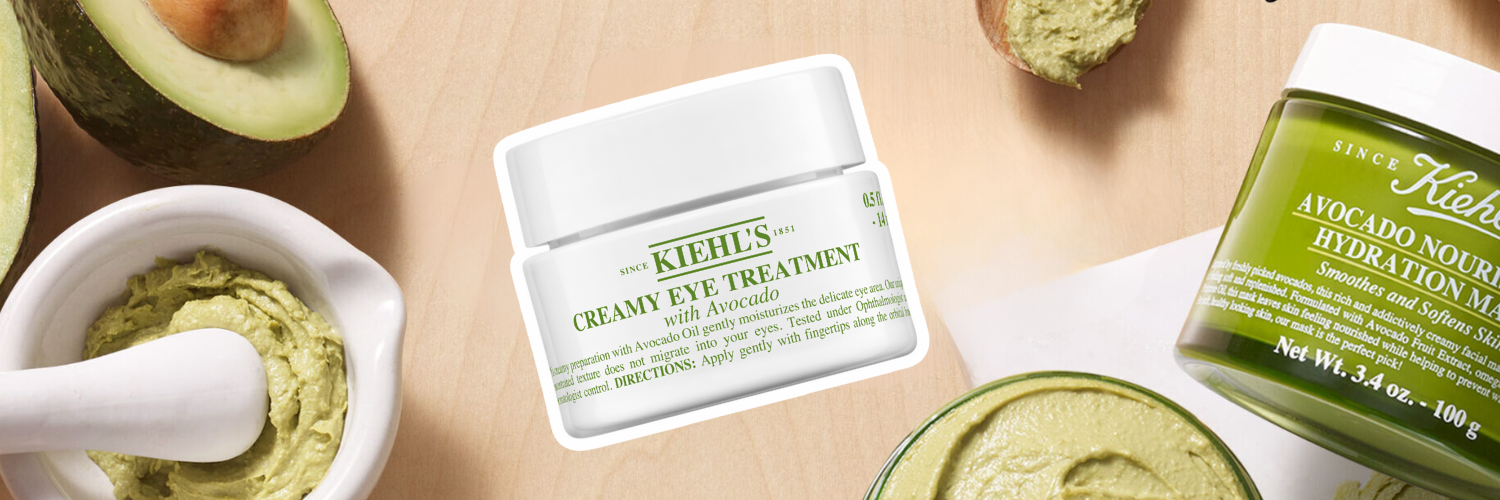 Crema intens hidratanta pentru zona ochilor Creamy Eye Treatment Avocado, 14 ml, Kiehl's